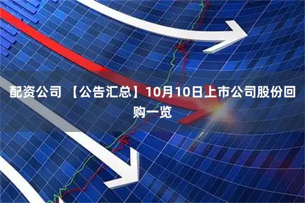 配资公司 【公告汇总】10月10日上市公司股份回购一览
